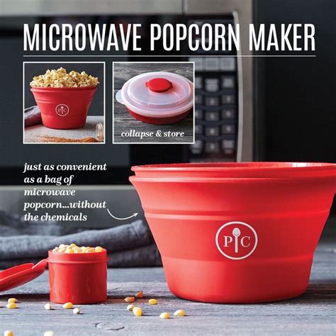 in Unpopped Popcorn Kernels. . How to use pampered chef popcorn maker
